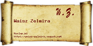 Waisz Zelmira névjegykártya